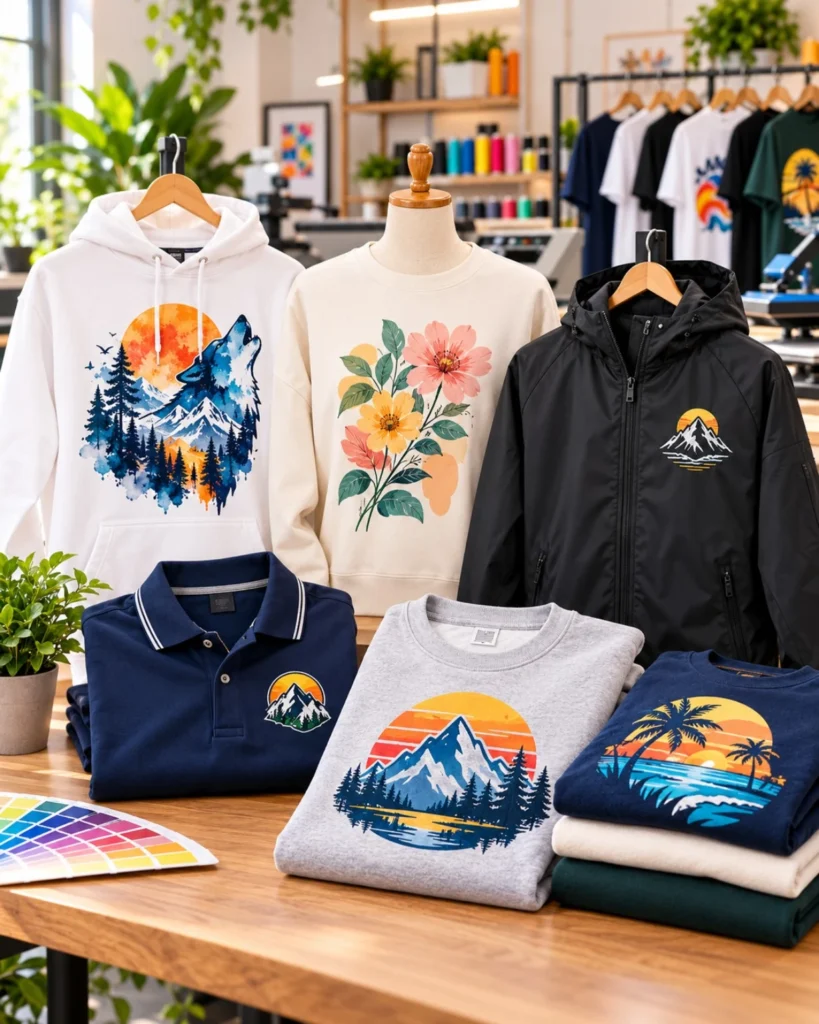 DTF, Screen Printing & Embroidery for Custom Apparel