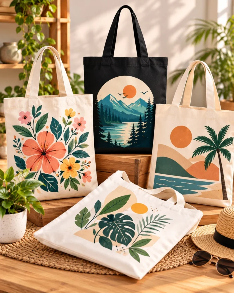 Teemint Tote Bags Artwork